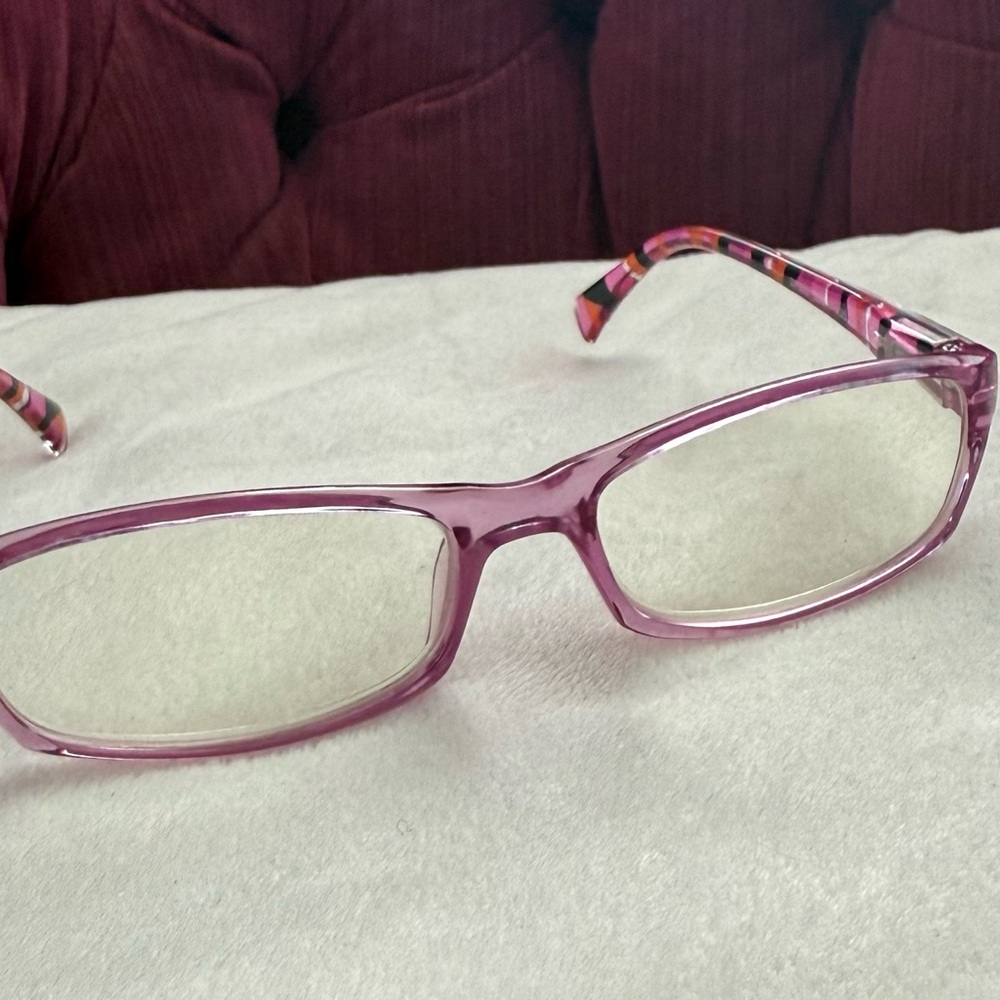 Pink Patterned Eyeglasses - Picture 5 of 15